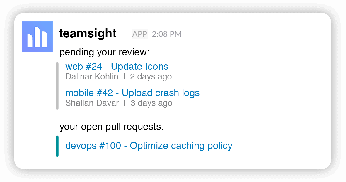 slack pull reminder github